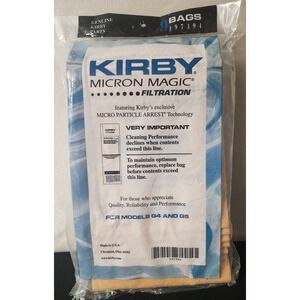 Genuine Kirby Micron Magic‎ Filtration Bags (9) #197394 For G4 and G5 NIP